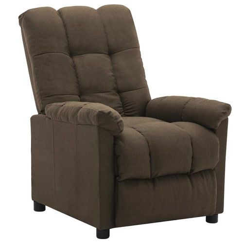 Fauteuil Inclinable Marron Tissu - Vidaxl