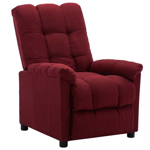 Fauteuil Inclinable Rouge Bordeaux Tissu - Vidaxl