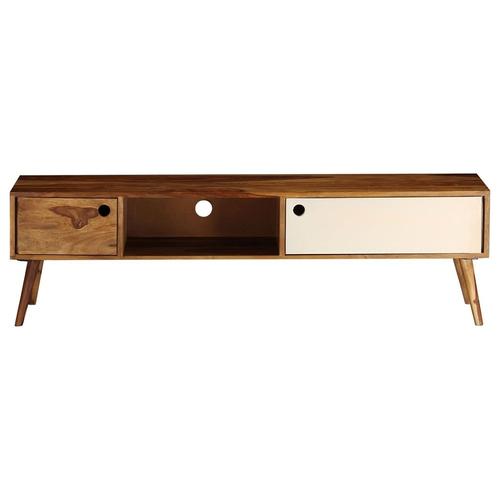 Vidaxl Meuble Tv 140 X 30 X 40 Cm Bois Solide