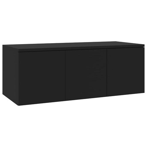 Meuble Tv Noir 80x34x30 Cm Aggloméré - Vidaxl