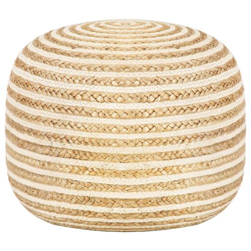 Pouf Fait À La Main 45x30 Cm Jute - Vidaxl