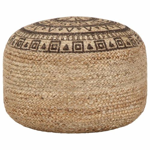 Pouf Fait À La Main Marron 45 X 30 Cm Jute - Vidaxl