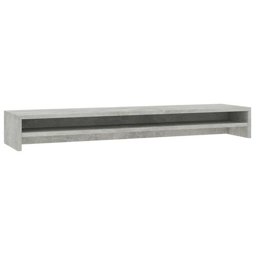 Support De Moniteur Gris Béton 100 X 24 X 13 Cm Aggloméré - Vidaxl