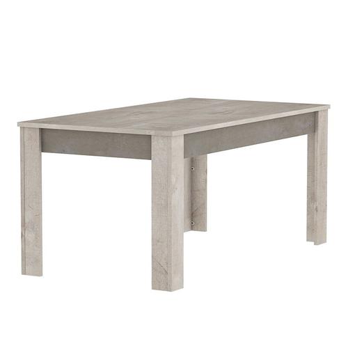 Table Avec Rallonge 170/230x90cm Cannes Chêne Champagne/Béton Clair - Chêne