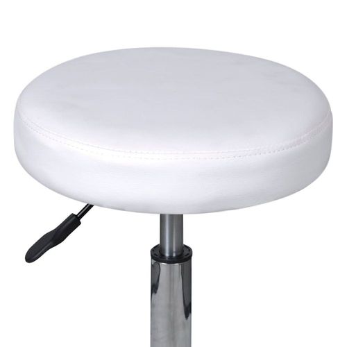 Vidaxl Tabouret De Bureau Blanc