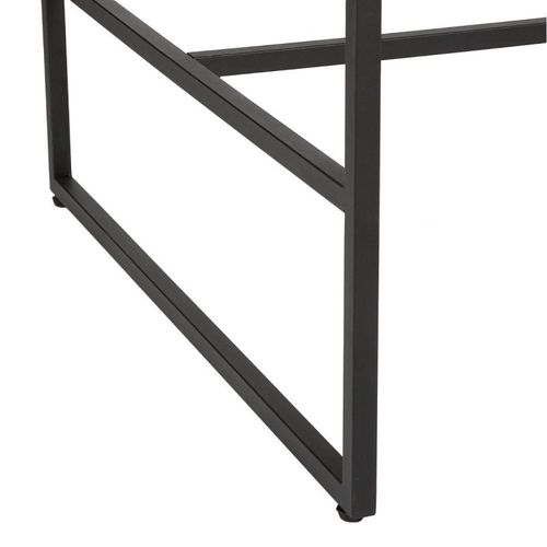 Table Haute Design Industriel Edena - L. 115 X H. 98 Cm - Noir
