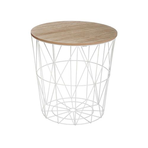 Table À Café Kumi En Métal - Blanc