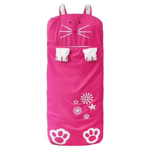 Gigoteuses Et Nids D'ange Bébé Sac De Couchage Cotton Animal Enfant Petit Oreiller Intégré, 140*60cm, Lapin Rose Rouge