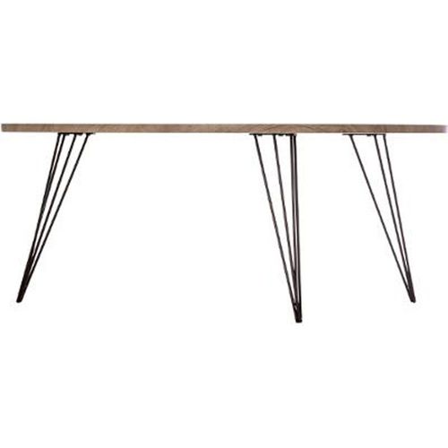 Table Basse Design Industriel Neile - L. 112 X H. 40 Cm - Noir