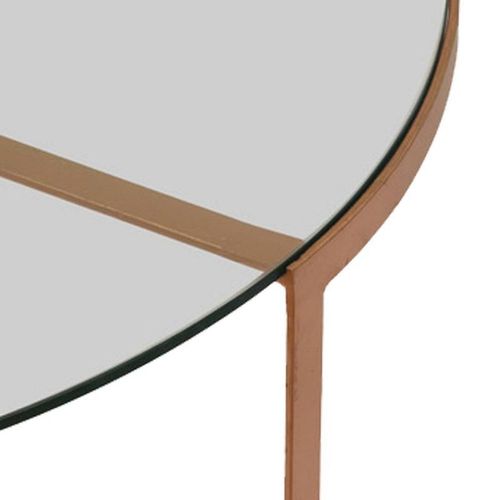 Lot De 2 Tables Basses Design "Firmin" 90cm Cuivre