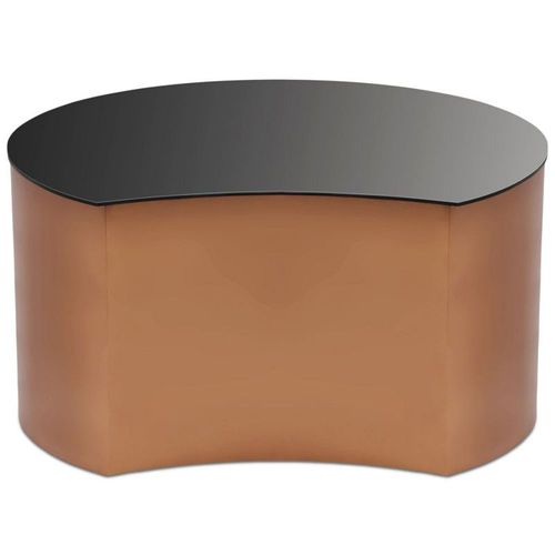 Table Basse Design "Sela" 63cm Cuivre & Noir
