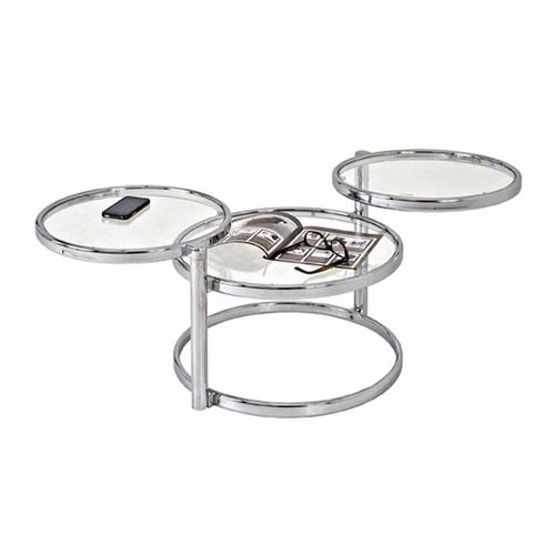 Table Basse En Verre "Blaise" 140cm Transparent