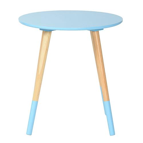 Bjarni - Table Basse Ronde Bleue