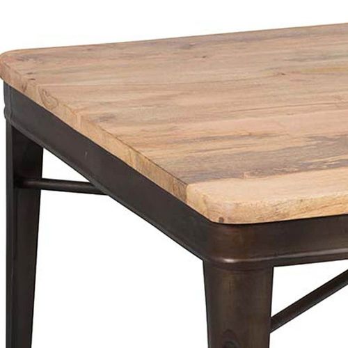 Table Repas Carrée 100cm Aspect Vieilli - Replay