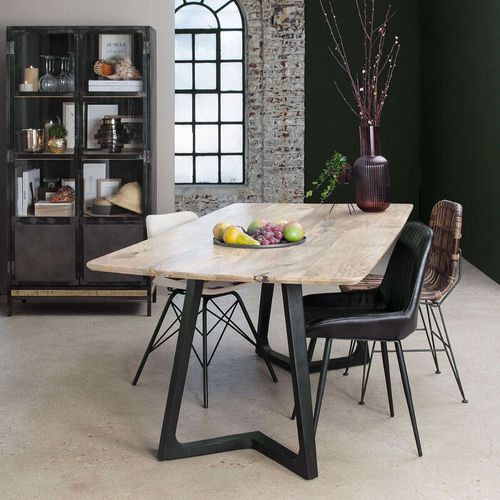 Table À Manger En Manguier, Pieds Design
