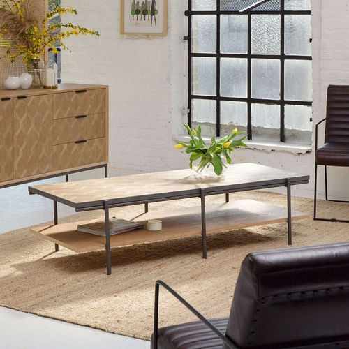 Table Basse 2 Plateaux En Marqueterie
