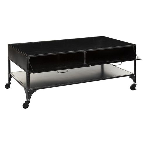 Table Basse 4 Tiroirs Clapets Sevin Atmosphera - Gris Anthracite