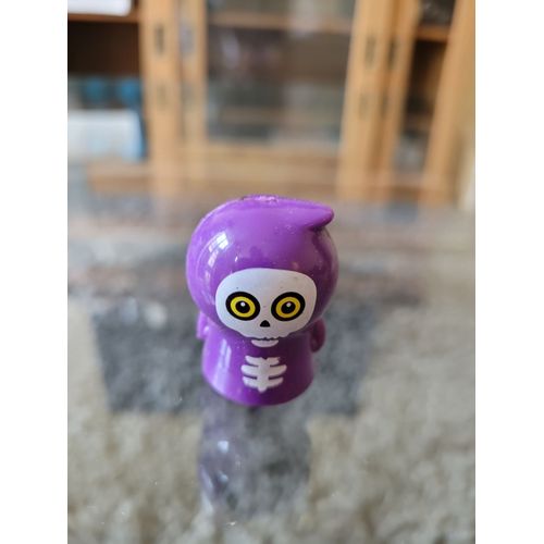 Jouet Figurine En Pvc Mou - Petit Monstre Violet En Apparence Squelette