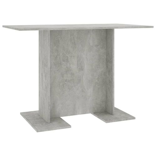 Table De Salle À Manger Gris Béton 110 X 60 X 75 Cm Aggloméré - Vidaxl