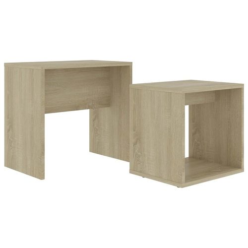 Ensemble De Tables Basses Chêne Sonoma 48x30x45 Cm Aggloméré - Vidaxl