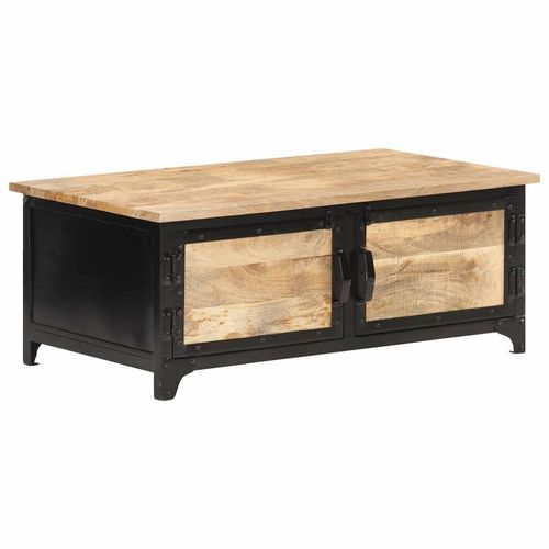 Table Basse 90x50x35 Cm Bois Solide De Manguier - Vidaxl