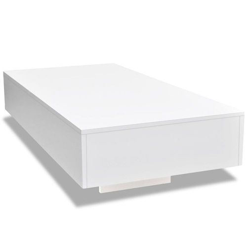 Table Basse Haute Brillance Blanc