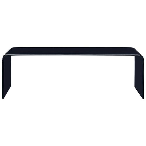 Table Basse Noir 98 X 45 X 31 Cm Verre Trempé - Vidaxl