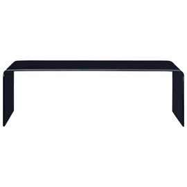 Table Basse Noir 98 X 45 X 31 Cm Verre Trempé - Vidaxl