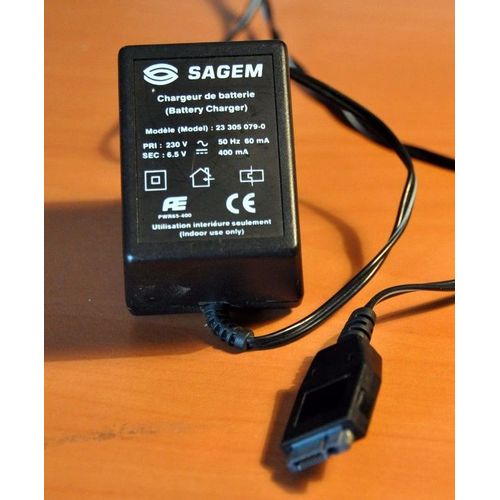 Sagem Chargeur 6.5v Pour Tel Mobile B510/Sanaga/Mc800 À 850/Rc712 À Rc730/Rd750