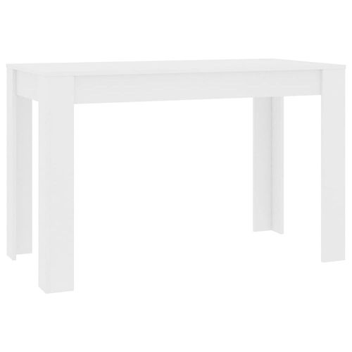 Table De Salle À Manger Blanc 120 X 60 X 76 Cm Aggloméré - Vidaxl