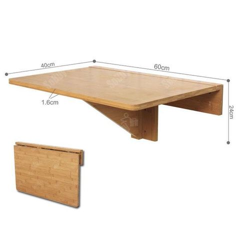 Bureau Table Murale Rabattables, Table De Cuisine Pliante - Sobuy Fwt031-N