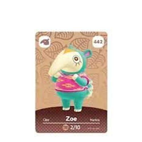 Carte Nfc Amiibo Animal Crossing New Horizons Zoe 442 Compatible Avec Nintendo Switch Lite Wii U 3ds