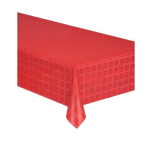 Nappe En Rouleau Papier Damass? Rouge Taille Unique