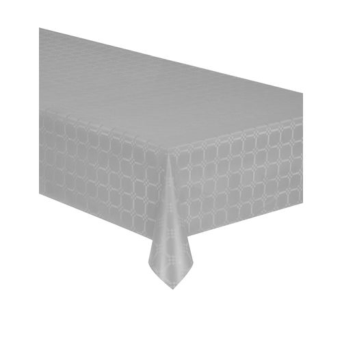 Nappe En Rouleau Papier Damassé Gris Taille Unique