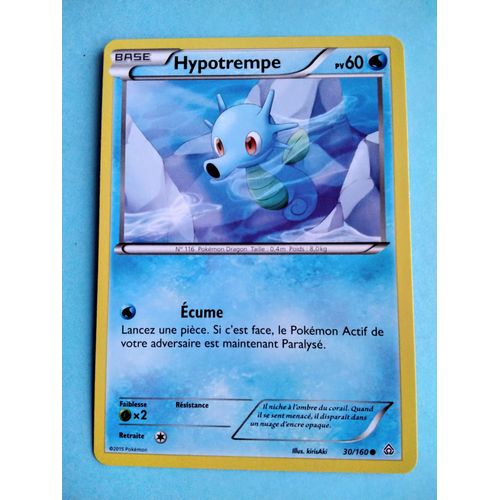 Carte Pokémon N° 116 Hypotrempe