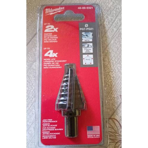 Foret étagé Milwaukee 48-89-9321 PG7-PG21 (28MM)