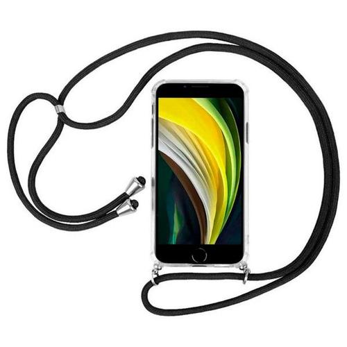 Akashi Étui Silicone Transparente Con Cuerda Antishock Colgante Apple Iphone 7/8/Se