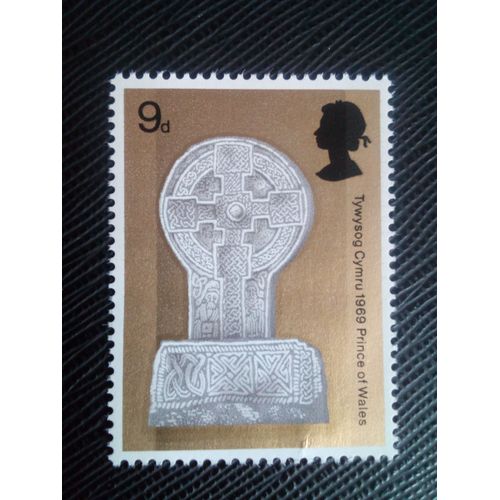 Timbre Angleterre Yt 572 Croix Celtique, Abbaye De Margam 1969 ( 00100305 )