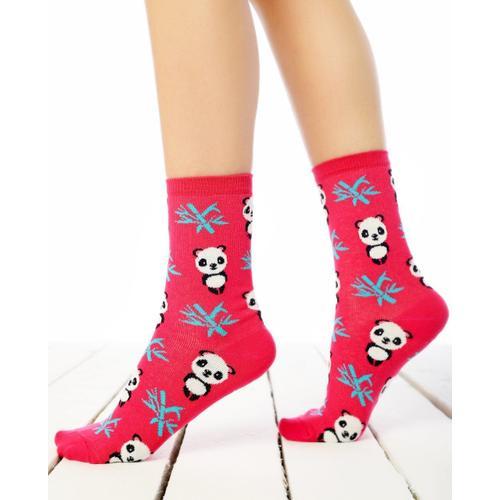 Chaussette De Femme 80% Coton; 17% Polyamide; 3% Elasthanne; Motif: Panda 35/39