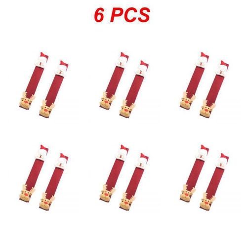 Poignée de protection pour réfrigérateur,accessoire pour micro-ondes,matière douce,idéal pour l'hiver,2/4/6 pièces - Type Style B 6pcs