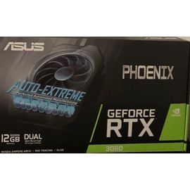 ASUS PHOENIX NVIDIA GeForce RTX 3060 V2 ¿ Carte graphique (12GB GDDR6, PCIe 4.0, HDMI 2.1, DisplayPort 1.4a, Ventilateurs axiaux à double roulement à billes, Auto-Extreme)
