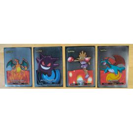 Lot De Lamincards Pokémon : Dracaufeu, Ectoplasma, Tygnon, Drattak