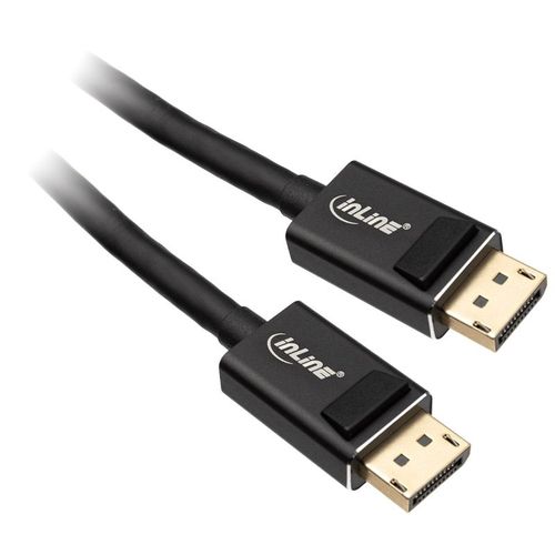 Inline Displayport 2.0 Kabel, 8k4k Uhbr, Schwarz - 3m