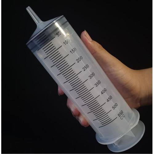 500 ml - Grand tube de seringue alimentaire , pompe réutilisable pour  applicateur de colle à huile liquide, expériences industrielles
