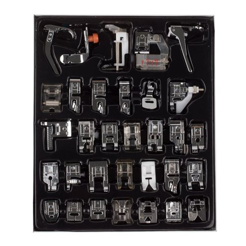 Kit De Pieds Presseurs Pour Machinee À Coudre, 32 Pièces, Avec Boîte, Pour Brother Singer Janom, Outils Et Accessoires De Couture