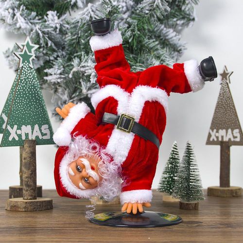 Poupée de danse Hip-Hop père noël pour enfants, jouet de noël, cadeau de vacances, ornement d'intérieur et d'extérieur, petite poupée, décorations de noël