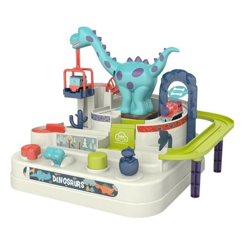 Jouet De Piste Pour Enfant Garçon Et Fille, Jeu De Table, Aventure Mécanique, Voiture De Course Et Train, Cadeau
