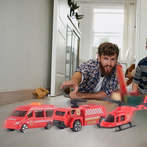 Mini Véhicule D'ambulance Pour Enfants Garçons, Modèle De Véhicule Classique, Ingénierie, Pelleteuse, Tracteur, Camion À Benne, Cadeaux