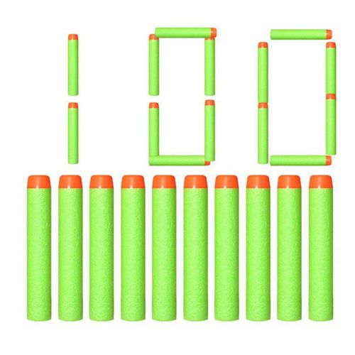 Lot De 100 Balles De Pistolet Nerf Eva, 7,2 Cm, Munitions À Tête Creuse, Accessoire Pour Jouets