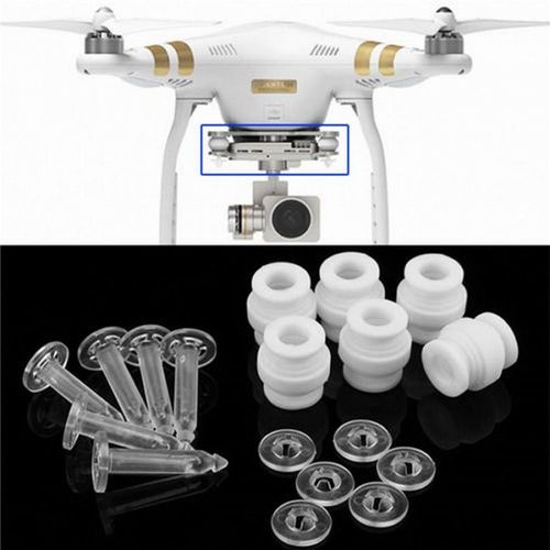 Kit De Cardan De Caméra Amortisseur De Chocs, Billes En Caoutchouc Et Broches Anti-Chute Pour Dji Phantom 3 Standard Professionnel Avancé-Générique